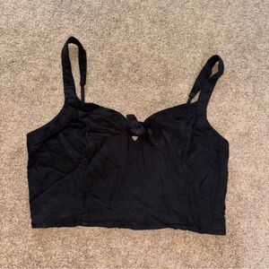 97. Hollister Tie Crop Top Size Large